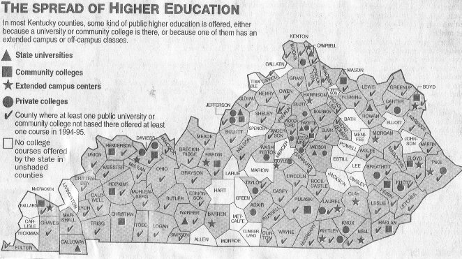 Kentucky Education Map